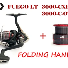 Оригинальная DAIWA FUEGO LT 3000-C-OT 3000-CXH-OT Складная ручка 5,3: 1/6. 2:1 спиннинговая Рыболовная катушка с дополнительной катушкой