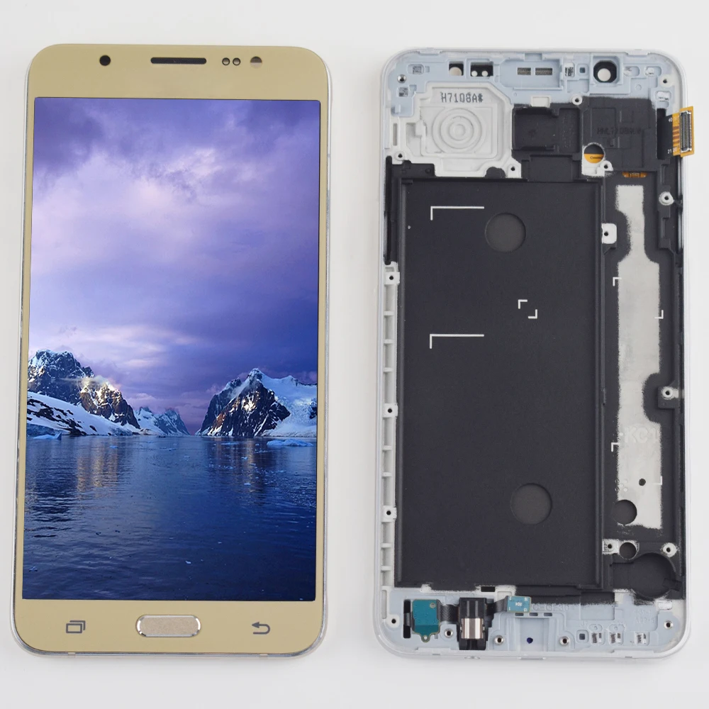 For Samsung J7 2016 Display Touch Screen Digitizer Assembly Frame For Samsung J710F LCD Display J710 J710M J710H J710FN Display