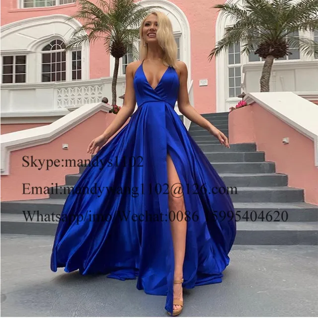 ladies royal blue evening tops