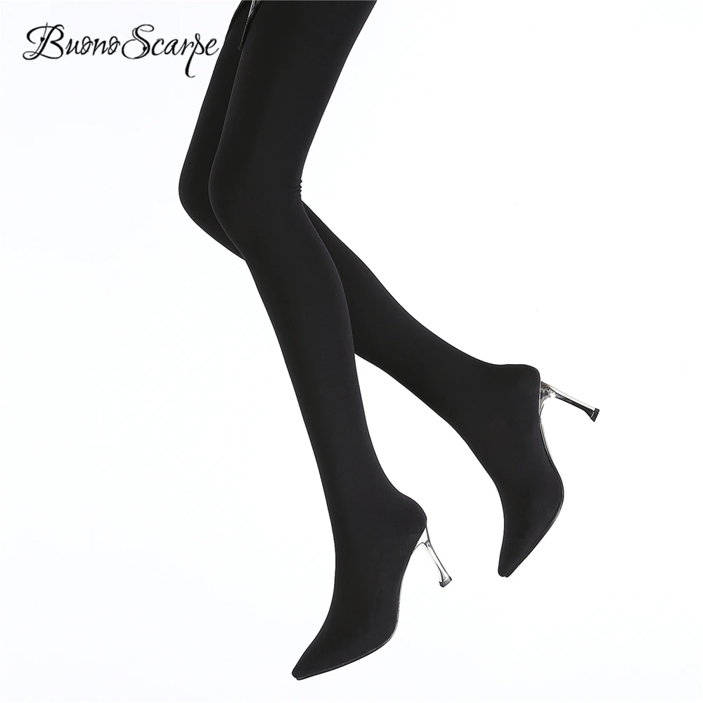 over the knee elastic back boots