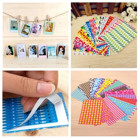 20 Pcs/bag Photo Stickers Colorful DIY Albums Scrapbook Photos Frame Decorative Mini Film Souvenir Home Decor
