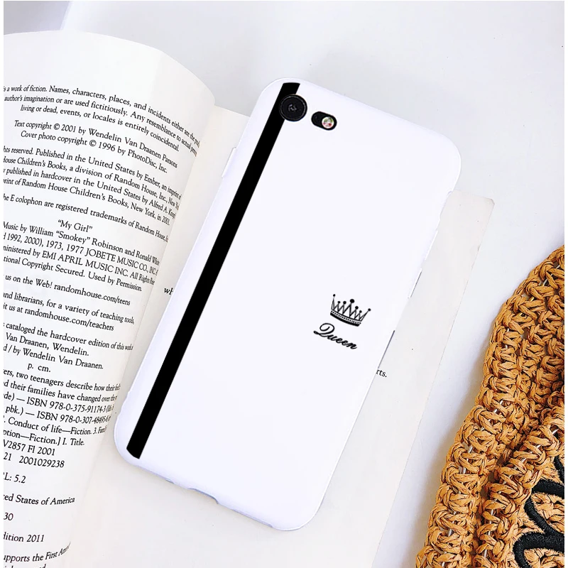 Funda de teléfono de lujo romántica Rey reina pareja para iPhone 5 5S SE XS MAX XR 6 6S Plus suave funda de teléfono de silicona para iPhone 7 Plus 8