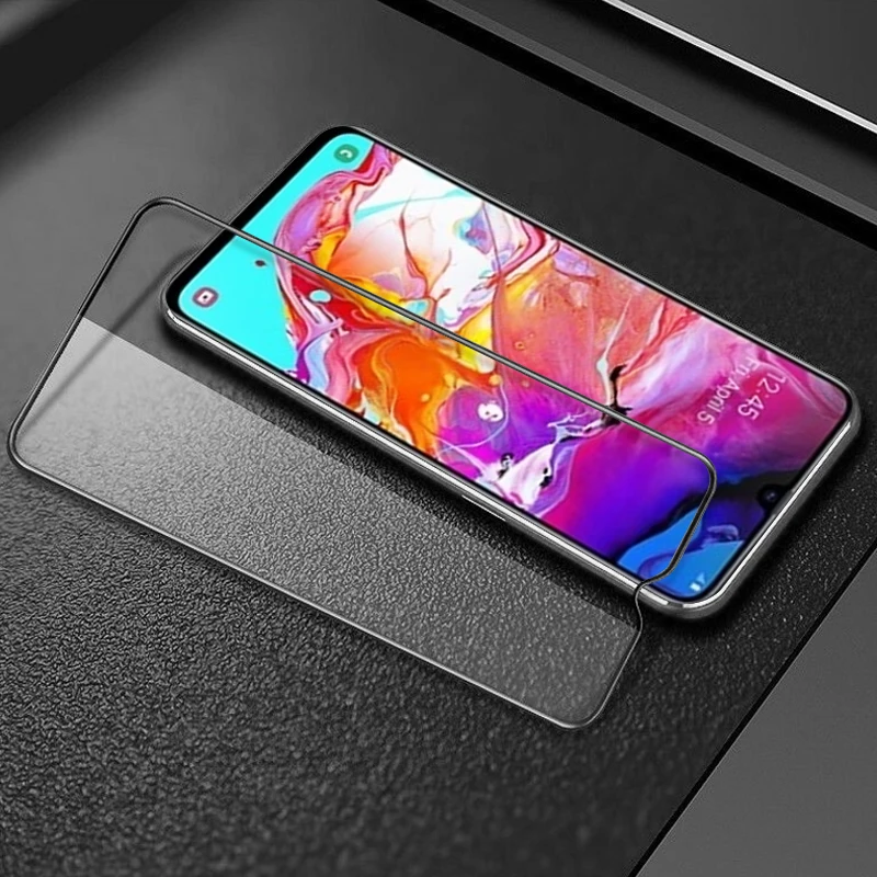 Защитное стекло для экрана для samsung Galaxy A70 A60 A50 A40 A30 A20 A10 M20 закаленное стекло полное покрытие Защитная пленка для экрана
