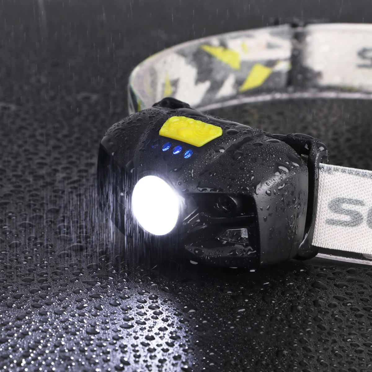 USB Перезаряжаемые Сенсор супер яркий Водонепроницаемый светодиодный головной