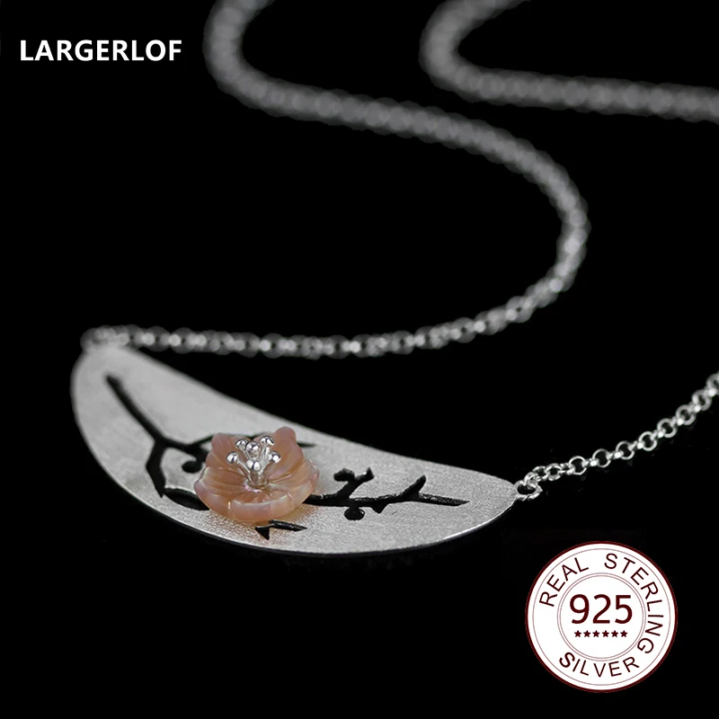 

LARGERLOF Pendant 925 Silver Pendant Necklace Fashion 925 Silver jewelry Women Necklaces N046