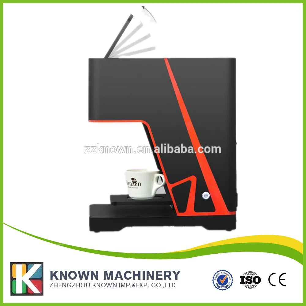 

Print on milk, coffee, cake Latte coffee printer coffee printing machine for free shipping