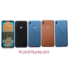 6,0" для huawei Y6 Y6 prime Y6 Pro задняя крышка для батареи задняя крышка корпус дверь