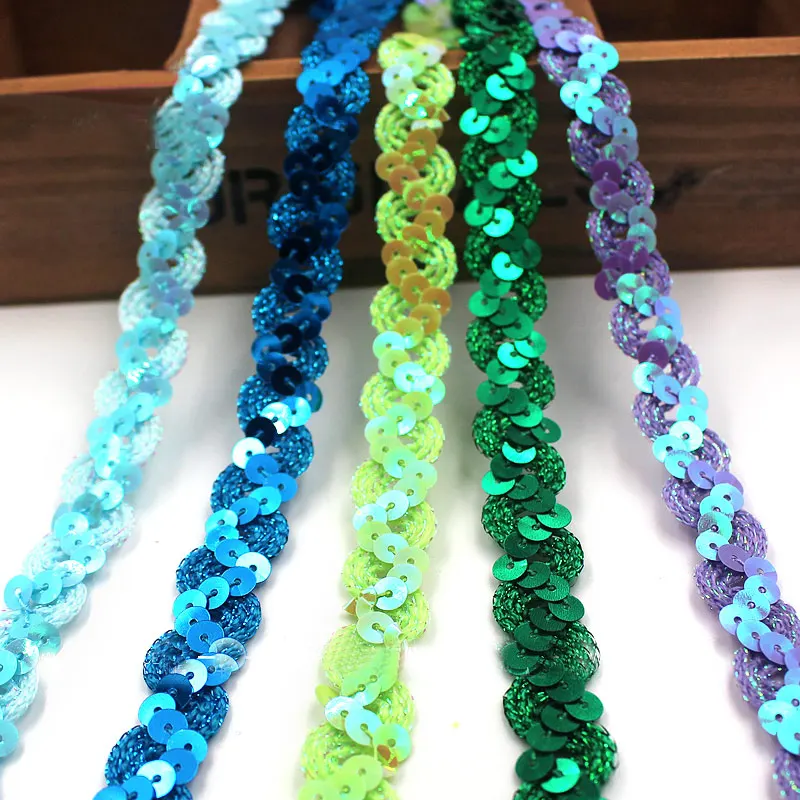 

wave sequins environment-friendly PET beads with garment accessories DIY show garment sequins ribbon