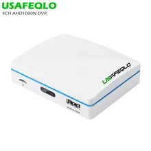 USAFEQLO мини 4CH CCTV видео регистратор DVR AHD 1080N 5 в 1 Гибридный DVR для AHD аналоговый IP TVI CVI камера Поддержка eSATA/USB/TF карты
