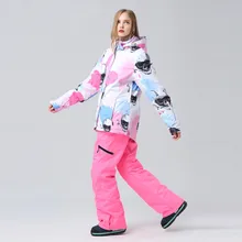 2019 New Ski Suit Women Snowboarding Sets Snowboard Winter Sportswear Snow Clothing Skiing Suit Windproof Waterproof Warm Suits saenshing super warm skiing jacket snowboard pant waterproof ski suit female snowboarding suits women outdoor winter snow sets