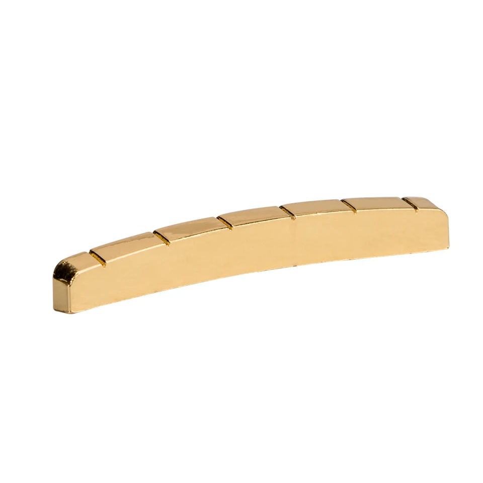 6 String Slotted Brass Nut suit for ST Strat Telecaster Electric Guitar Replacement Parts 43mm