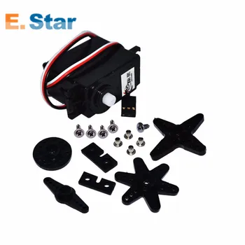 

10pcs DS04-NFC servo 360-degree Continuous Rotation Servos DC Gear Motor Smart Car Robot Torsion 5.5kg/cm DC 4.8V-6V