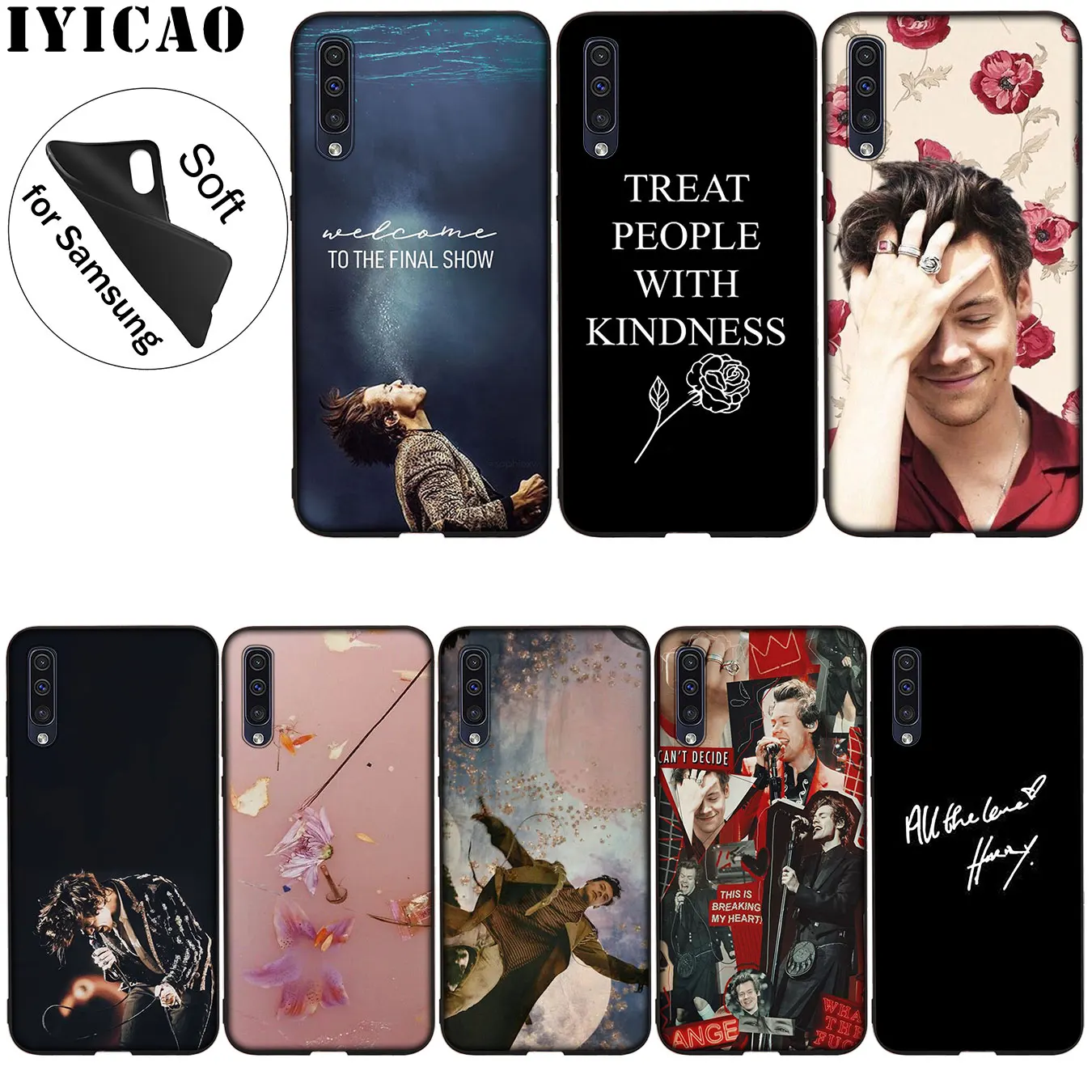 

Harry Styles Treat People With Kindness Soft Silicone Case for Samsung Galaxy A70 A60 A50 A40 A30 A20 A10 A50S A30S A20S A10S