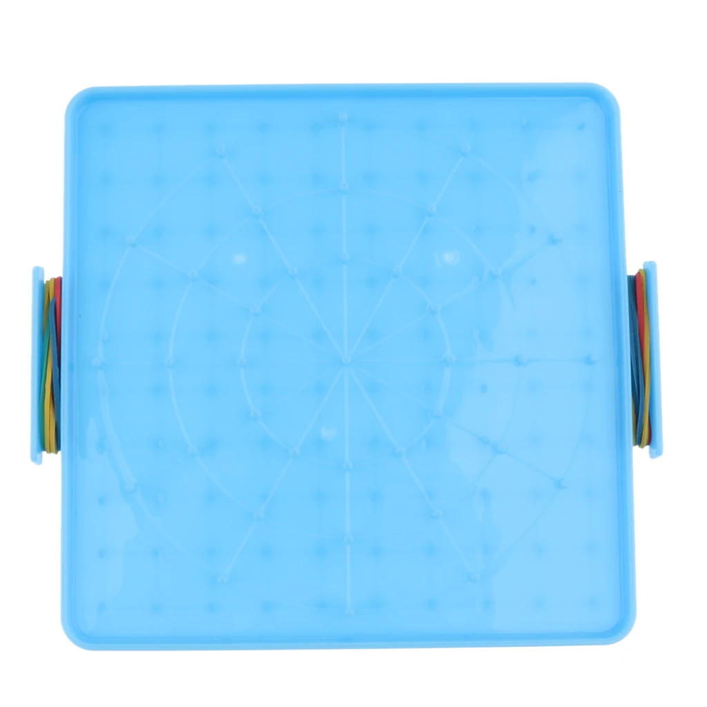 Plastic Nail Plate Boards Geoboard Puzzle Game Mathematics Nailboard For Kids Math Geometry Educational Toy Gifts