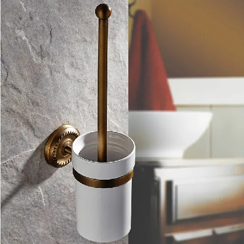 Bathroom accessories bathroom brush holder Antique brass wall toilet
