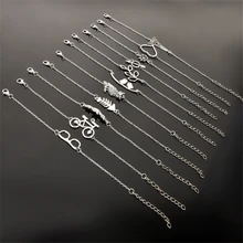 Браслет с фигуркой велосипеда серебряный горный велосипедная цепь браслет спортивные украшения для байкеров много стилей