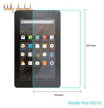 Do tabletu Amazon Kindle Fire HD10 HD 10 2017 10 1 #8222 + zestaw czyszczący + mocne pudełko 50 szt Folia 9H tanie i dobre opinie VeeproSkin CN (pochodzenie) Inne 10 Paczek Powyżej łatwość montażu TEMPERED GLASS Strong Foam Packing Box Do urządzeń PDA