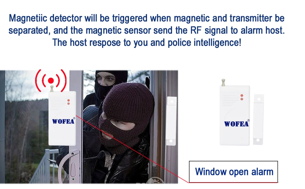 CE встретился магнитного беспроводной двери/окна открыты датчик/Детектор Бесплатная доставка