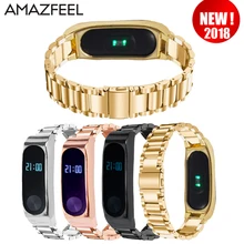 Mi Band 2 Strap Metal Screwless Stainless Steel Bracelet for Xiaomi Mi Band 2 Strap Replace Miband 2 Strap