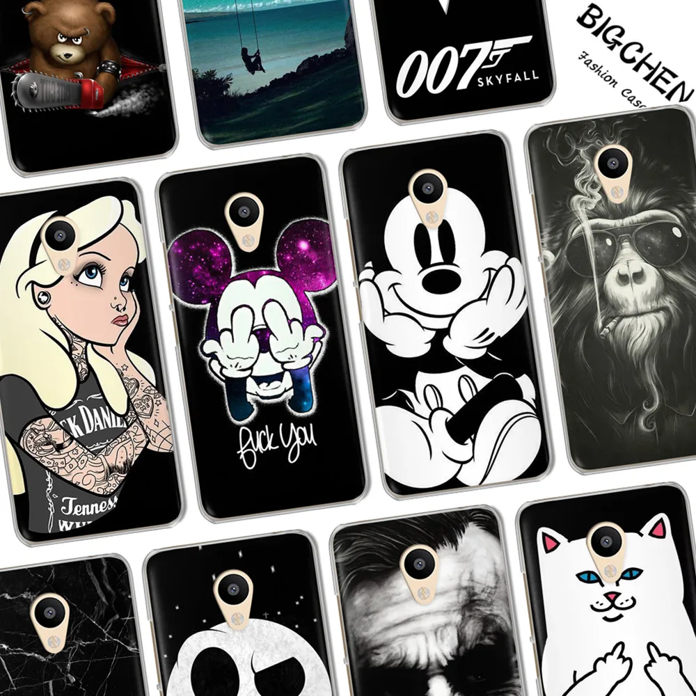 

BIGCHEN Cool Cover Cases For Meizu M5C M3s M5s M3 M5 M6 Note Pro 6 Soft TPU Silicone Phone Cases For Meizu U10 U20 Back Cover