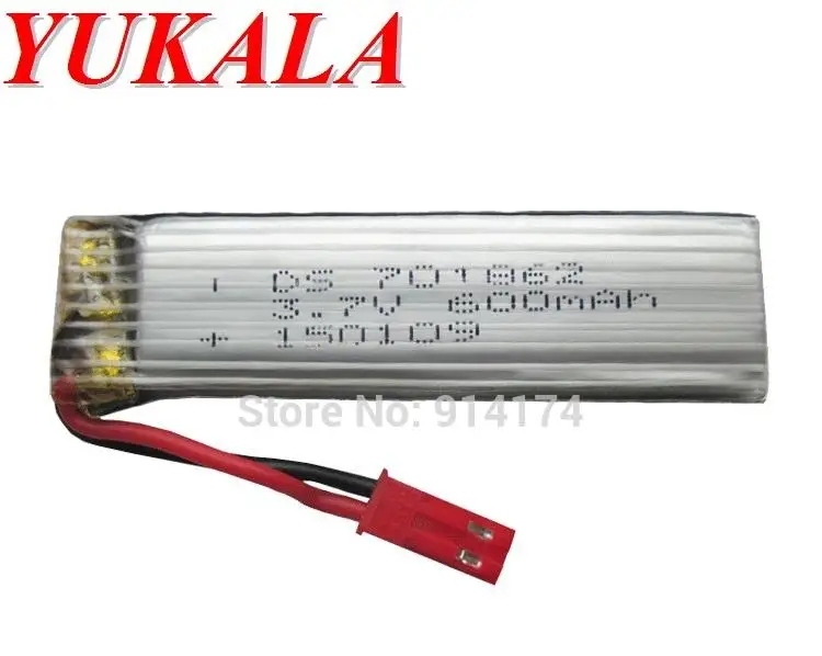 

YUKALA wltoys V929 V959 U818A S032G 2.4G RC quadcopter /helicopter 3.7v 600mah Li-polymer battery