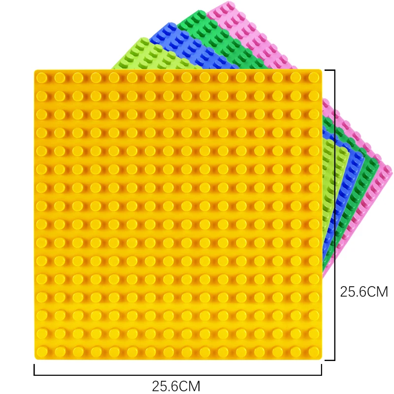 16*16 точек большой размер блоки базовые пластины DIY Кирпичи большие опорные плиты строительные игрушки DIY строительные блоки игрушки для детей подарок