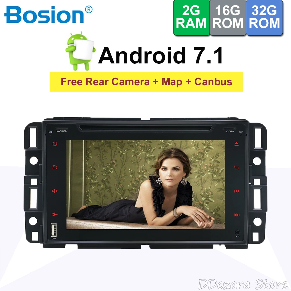 

2 DIN Android 7.1 For Chevrolet Traverse Tahoe Suburban GMC