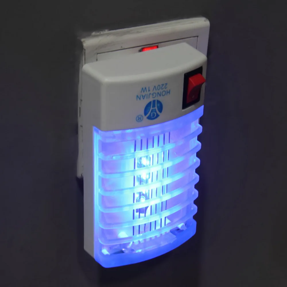 

220V Socket Electric Mini Mosquito Lamp LED Electric Mosquito Fly Insect Trap Killer Fly Bug Insect Trap Night Lamp Killer Zappe