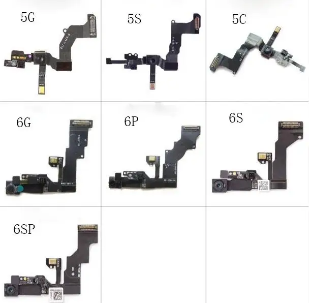 Фронтальная камера с кольцом-держателем для iPhone 5 5S 5C 6S 6 Plus 7 7Plus 8 plus фронтальная
