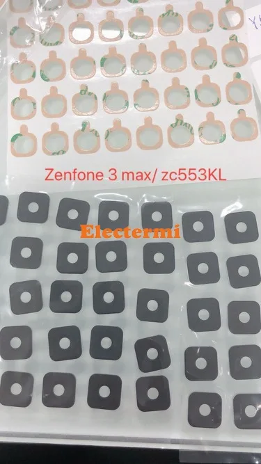 

50PCS Rear Back Camera Lens Glass Cover For Asus Zenfone Max Plus ( M1 ) X018DC ZB570TL 3 Max ZC553KL With Ahesive Sticker