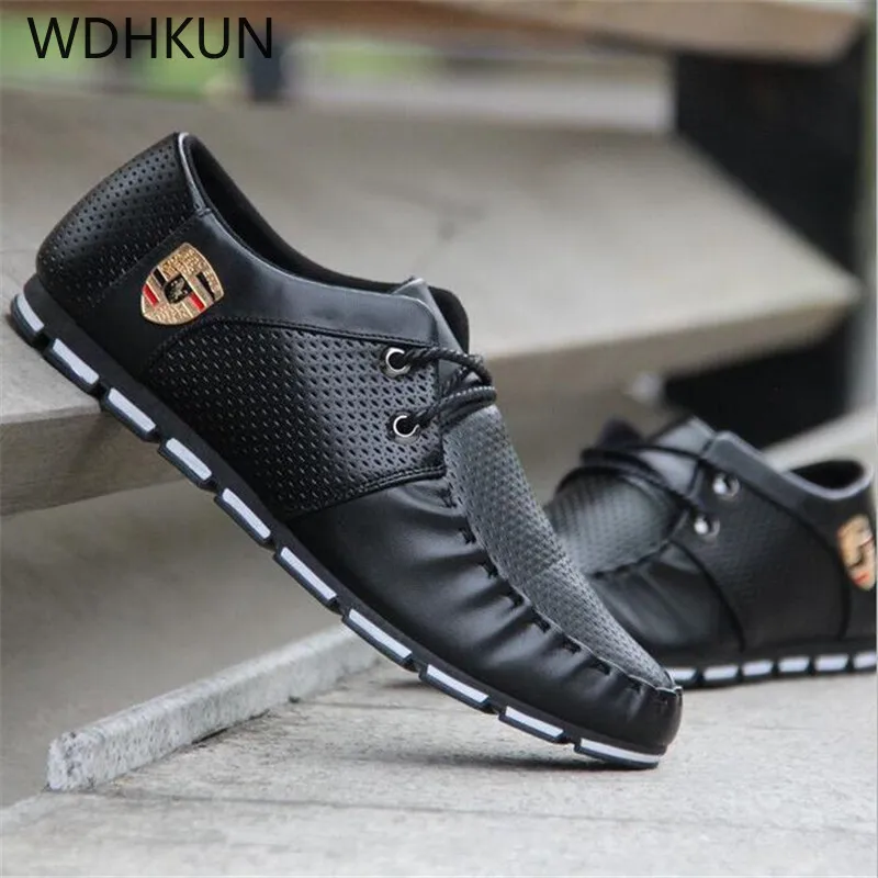 

WDHKUN Men Casual Shoes New Arrival Breathable Light Flats Shoes Men Loafers Slip On Mens Driving Shoes Trainers Zapatos Hombre