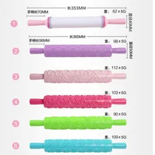 Многофункциональная семейная выпечка торта DIY Инструменты Пластиковые тисненые печатные помадки шаблон Скалка