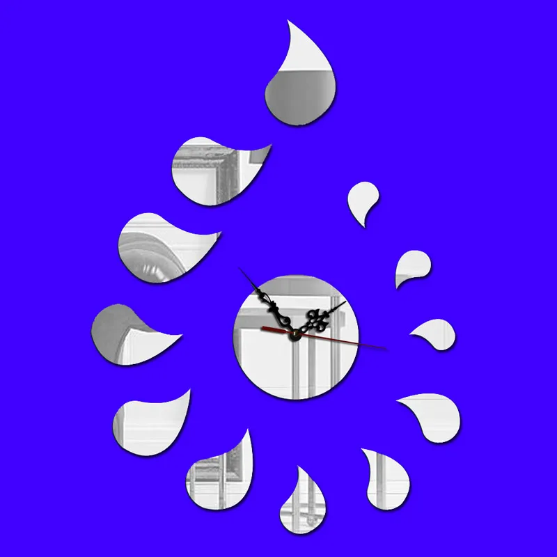 

3D DIY Creative Wall Clock Modern Design Acrylic Mirror Stickers Bedroom For Home Decor DIY Creative Gift Digital Wall clock
