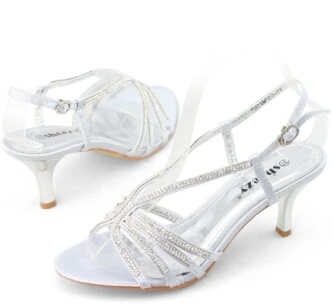 sparkly kitten heel sandals