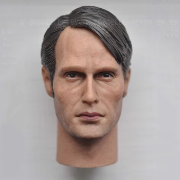 

1/6 Scale Mads Mikkelsen Male Head Sculpt Models For 12 Inches Mens Figures Bodies