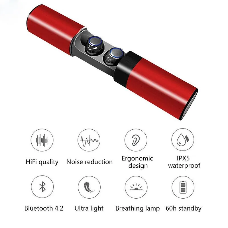 

Cross-border S2 waterproof mini true wireless binaural stereo ultra small bluetooth headset 4.2 TWS sports pair of ears