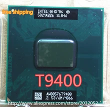 Processador lntel core duo 2, t9400 6 m cache, 2.53 ghz, soquete 1066 mhz fsb para gm45 pm45, 478 mhz