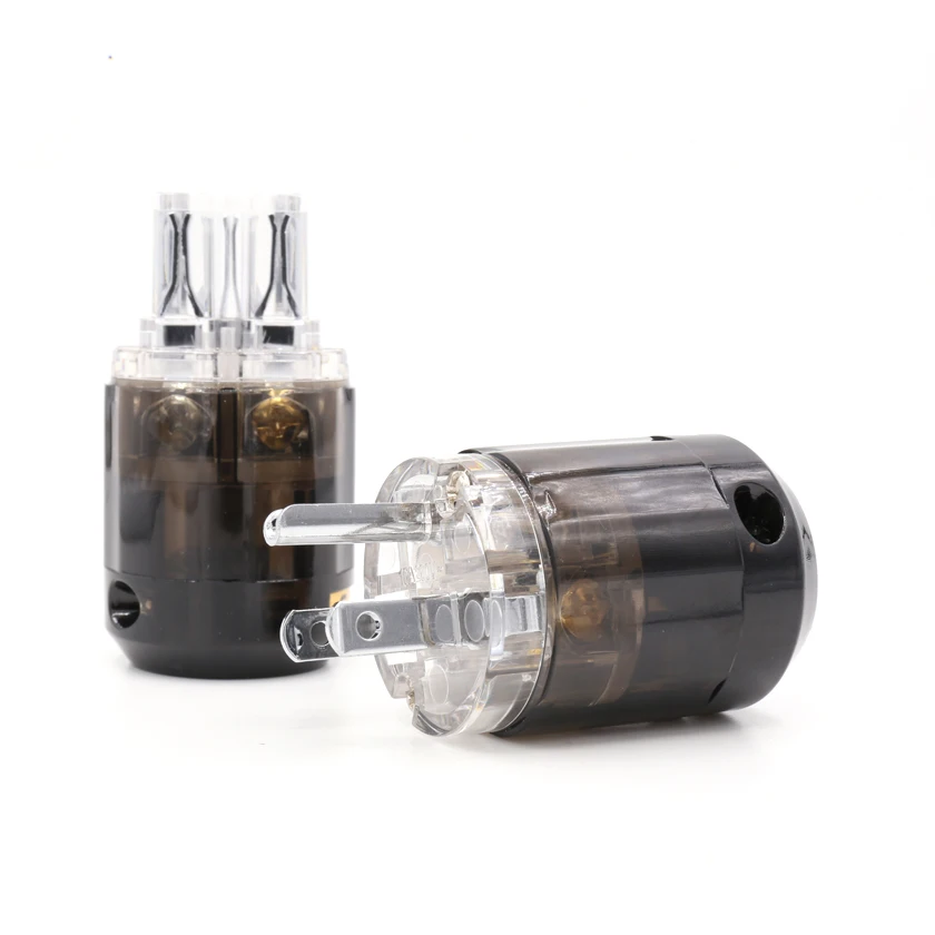

Free shipping Oyaide P-004 Rhodium Plated Pure Copper US Power Plug & C-004 IEC Connector