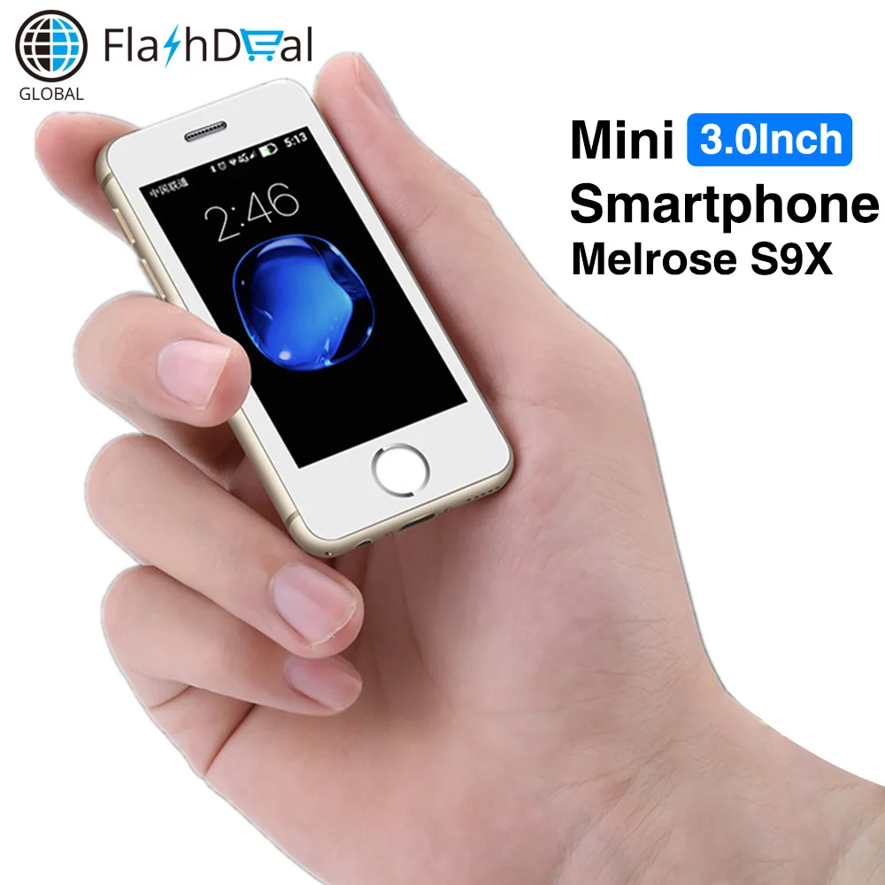Мини мобильный телефон Melrose S9X 3g WCDMA MT6580A/X четырехъядерный смартфон 5MP Android 6,0 MP4 телефон с кредитной картой