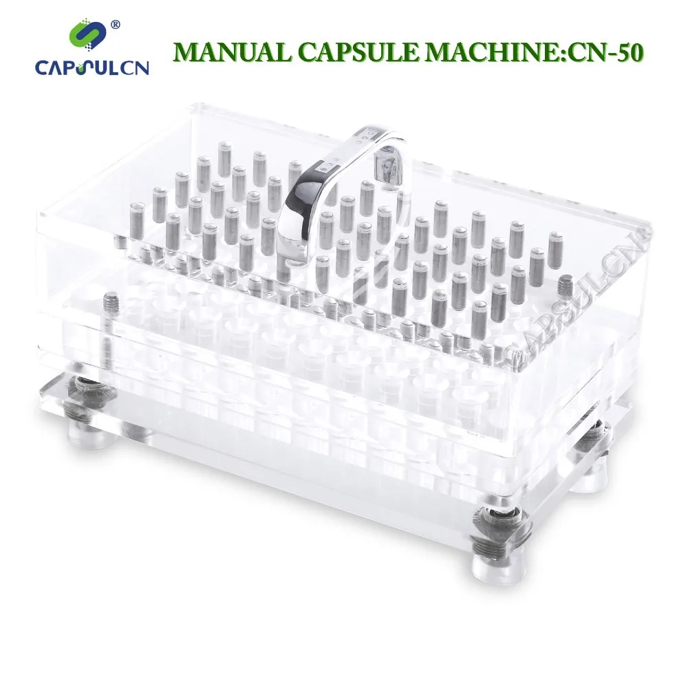 

CapsulCN,easy washable version capsule filling machine/ encapsulation, suitable for capsule size 4#/capsule filler/ (50 holes)
