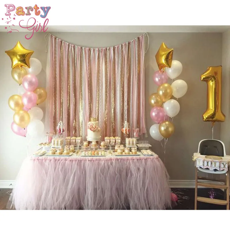 Baby Shower гелиевые шары для малыша 1st День Рождения украшения воздушный шар из фольги Свадебная вечеринка Декор Gold Star Globo Christma поставки - Цвет: 27pcs 1st set