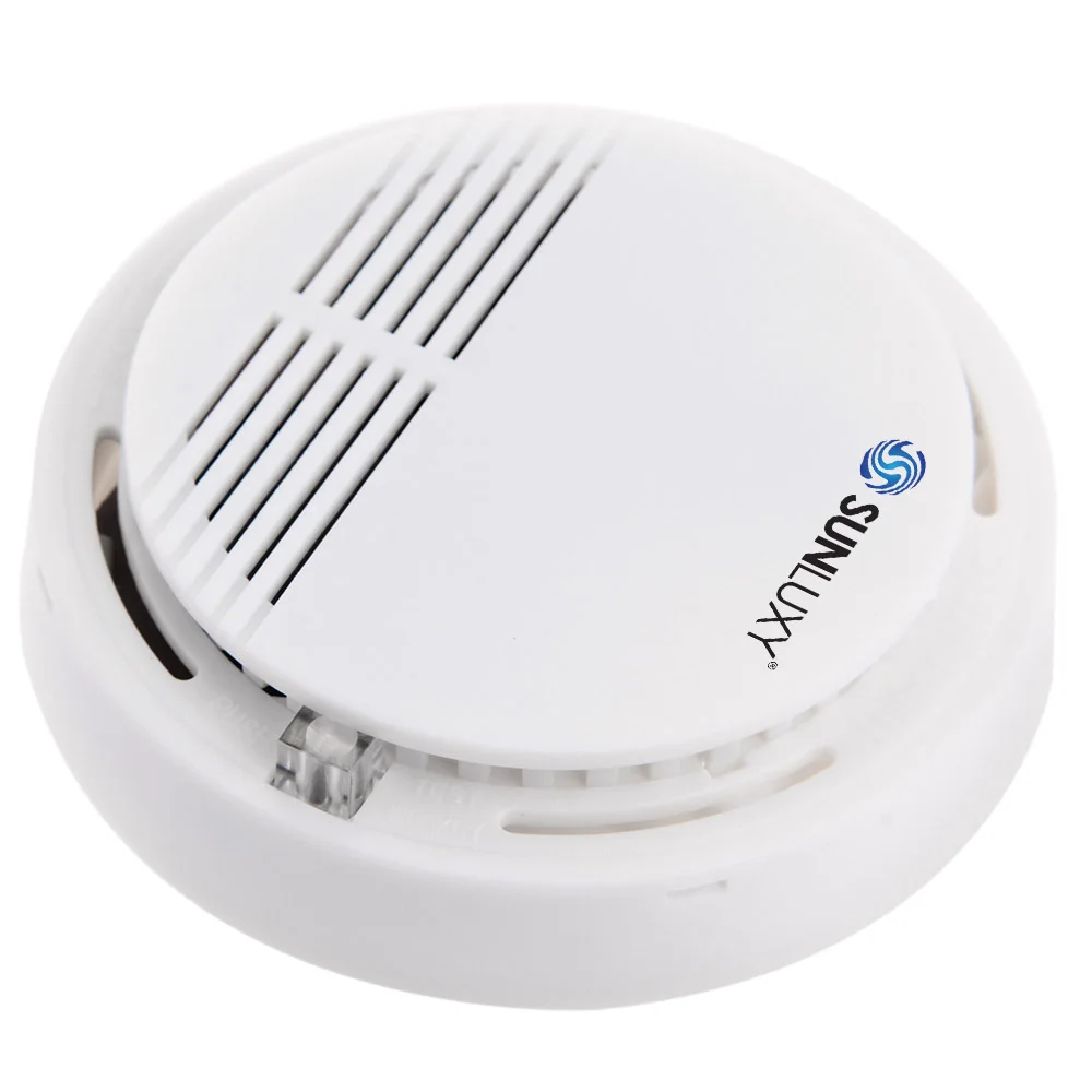 

SUNLUXY 2 pcs Smoke Alarm Sensor Smoke Detector Alarm Fire Protection Alarm High Sensitivity For Home Security Hot Selling