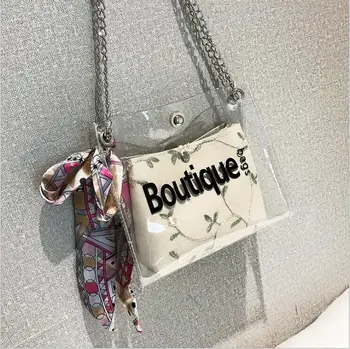 

2018 New Summer Clear PVC Bags Handbags for Women Transparent Jelly Small Female Shoulder Bag Crossbody Beach Bolsa Fashion bags