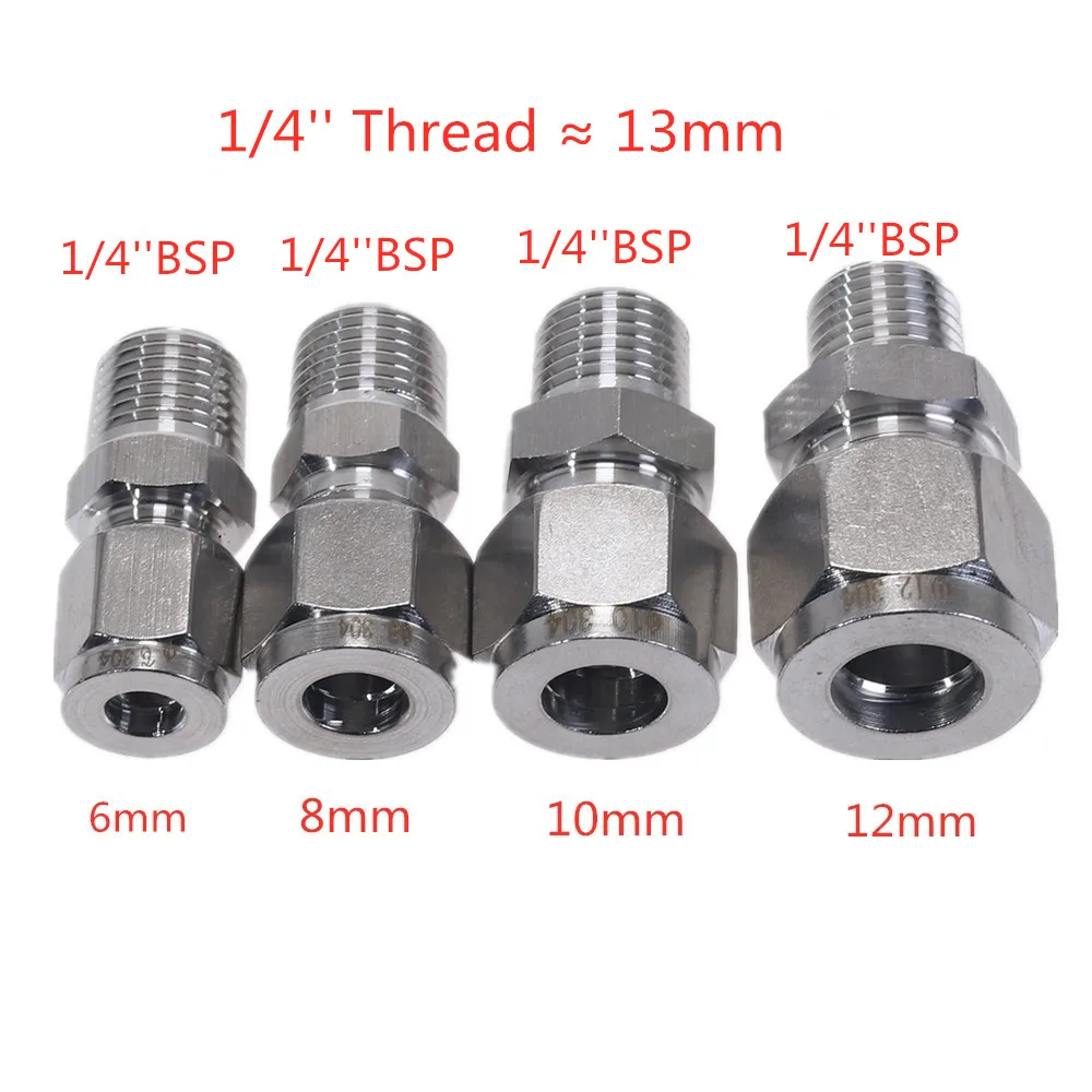 Adaptador de conversión de acero recto Fittins 304 SS tubo de montaje de tubería DSJ-M, YDF-LOK, Lock, conector de virola 1/8 ''1/4'' 3/8 ''1/2'' Adaptador de conversión de acero recto Fittins 304 SS tubo de montaje de tubería DSJ-M, YDF-LOK, Lock, conector de virola 1/8 ''1/4'' 3/8 ''1/2''