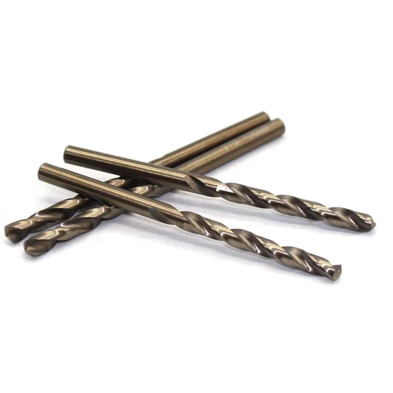 

10pcs M35 5.1mm straight shank high speed steel containing cobalt full grinding special stainless steel metal reamer bit