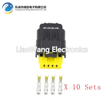 

10 PCS 4 Pin DJ7047A-1.5-21 Female Male FO Turn Light Plug FO Lamp Socket FCI Car Sensor Connector For Auto Truck