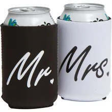 Mr and Mrs Can охладители подарок для свадьбы помолвки юбилей пары неопреновый термомешок для банок
