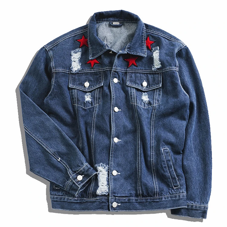 mens denim baseball jacket