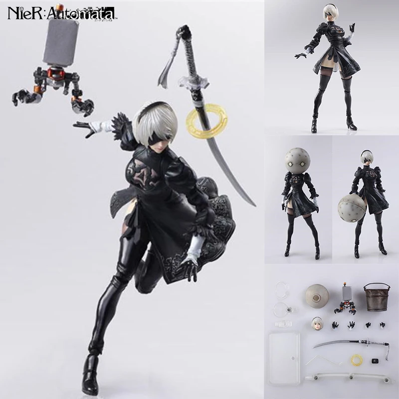 

New promotion price HOT PS4 Game anime figure NieR Automata YoRHa No. 2 Type B 2B Cartoon Toy figma Action Figure
