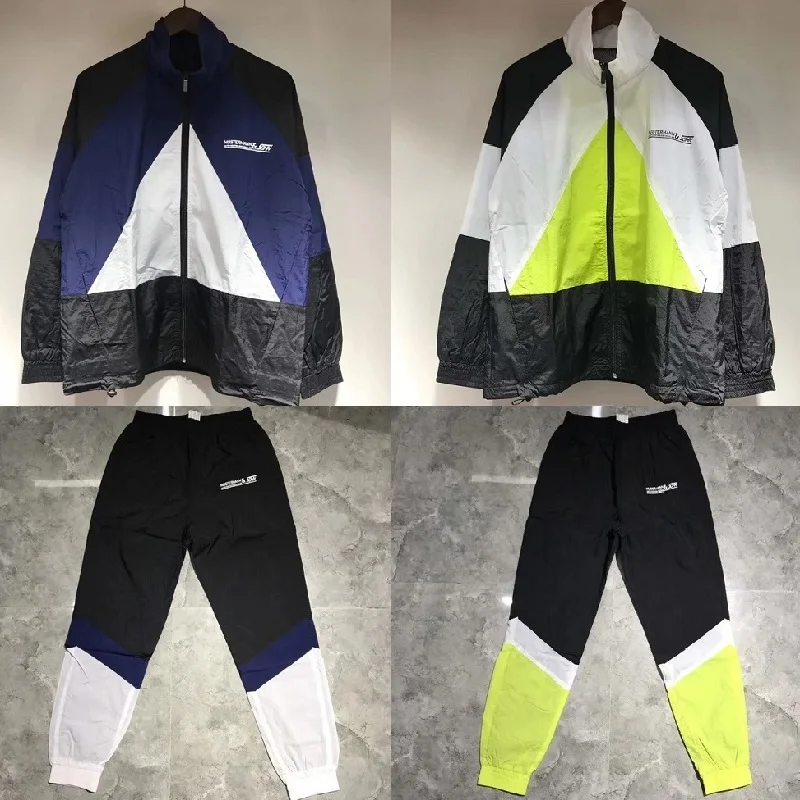 19ss Vetements Stitching Jackets Men Women Suit Windbreaker Coats Sport Jackets Streetwear Vetements Bomber Jackets